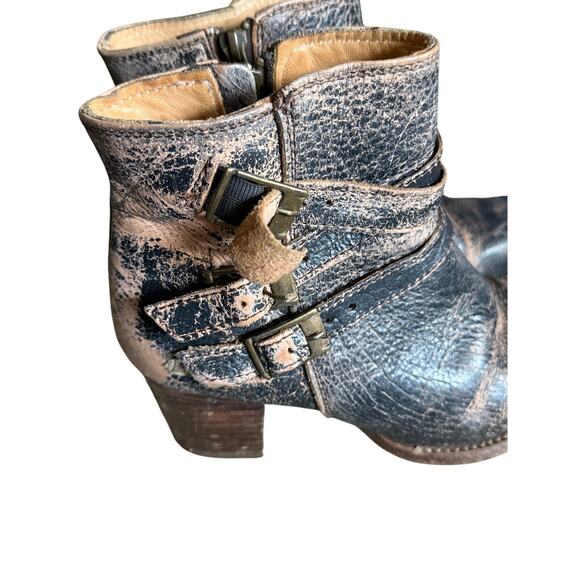 Bed Stu Begin Cobbler Series Distressed Heeled Booties size 7.5 - Picture 4 of 7